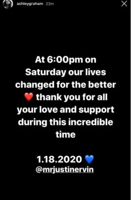 Ashley Graham Instagram post about new baby boy.